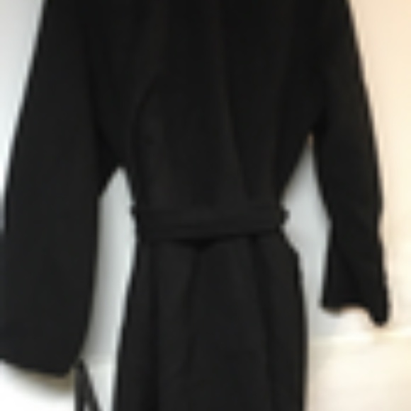 Tahari Wool Blend, Kimono Black Robe Coat With Belt NWT 2X - Picture 4 of 10